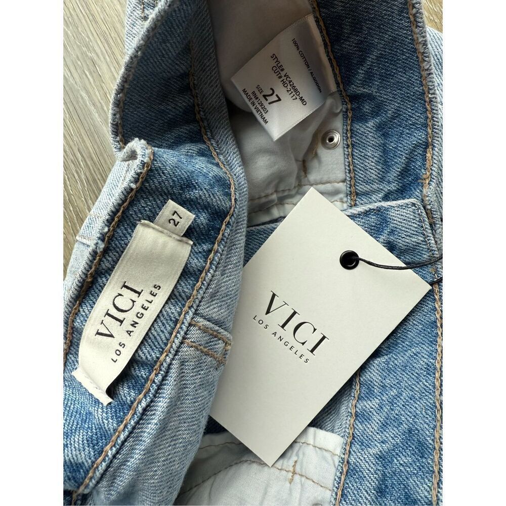 VICI Indio Denim Dad Shorts Size 27 - Picture 8 of 12